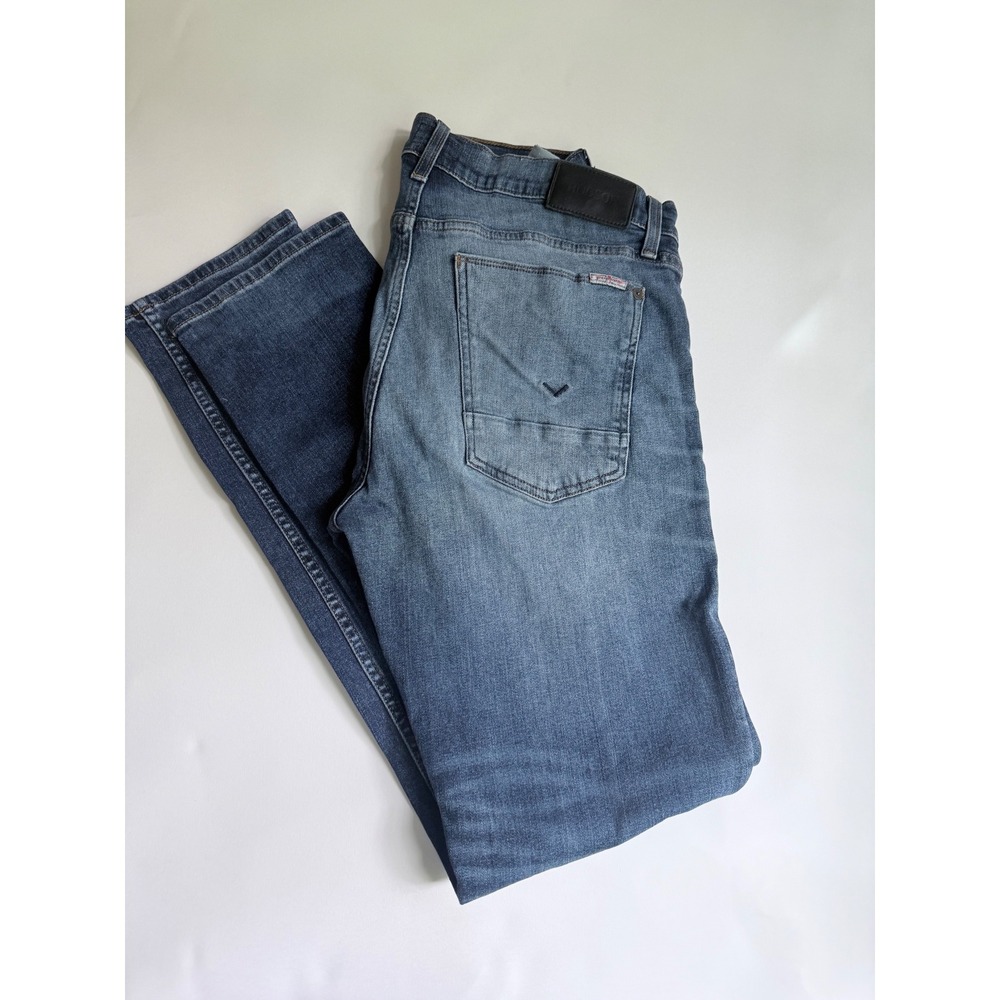 Hudson Blake Slim Straight Jeans Men's 34x34 Blue Denim